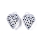 Frosted Acrylic Enamel Pendants, Strawberry Charms, Black, 41.5x31.5x22.5mm, Hole: 4mm