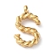 316 Surgical Stainless Steel Pendants & Charms, Golden, Letter S, 14x8x2mm, Hole: 2mm