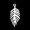Tarnish Resistant 201 Stainless Steel Pendants, Laser Cut, Leaf, Stainless Steel Color, 25x10x1mm, Hole: 1.6mm