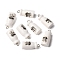 Opaque Resin Pendants, Milk Bottle, with Platinum Iron Loop, White, 22.5x10.5mm, Hole: 2mm