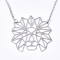 Non-Tarnish 201 Stainless Steel Pendant Necklaces, with Cable Chains, Lion, Stainless Steel Color, 17.3 inch(44cm), 2mm, Lion: 36x36x1mm