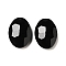 Glass Pointed Back Rhinestone, Faceted, Oval, Black, 13x18x5mm