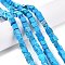 Natural Turquoise Beads Strands, Cube, 6~7x6~6.5x6~6.5mm, Hole: 1mm, about 60~61pcs/strand, 15~15.366''(38.1~39cm)
