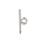 Non-Tarnish 304 Stainless Steel Toggle Clasps Parts, Bar, Stainless Steel Color, 30x10x2mm, Hole: 5.5mm
