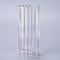 Plastic Candle Molds, for Candle Making Tools, Cuboid Rib Shape, Clear, 53x53x121.5mm, Inner Diameter: 44x44mm