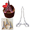 Tarnish Resistant 304 Stainless Steel Cookie Cutters, Cookies Moulds, DIY Biscuit Baking Tool, Eiffel Tower, Stainless Steel Color, 84x54x17mm