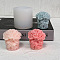 Rose Candle Silicone Molds, For Scented Candle Making, White, 5.7x5.8cm
