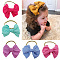 Nylon Elastic Baby Headbands for Girls, Hair Accessories, Bowknot, Mixed Color, 280~300mm