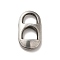 Non-Tarnish 304 Stainless Steel Linking Rings, Oval, Stainless Steel Color, 18x10x3mm, Inner Diameter: 6x5~6mm