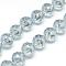Electroplate Glass Bead Strands, Pearlized Plated, Faceted, Round, Clear, 15~16x16mm, Hole: 2mm, about 50pcs/strand, 30 inch