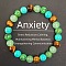 Round Natural Tiger Eye & Green Spot Jasper & Synthetic Turquoise & Glass Beads Stretch Bracelets for Girl Women, 5-7/8~7-7/8 inch(15~20cm)