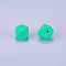 Hexagonal Silicone Focal Beads, Spring Green, 23x17.5x23mm, Hole: 2.5mm