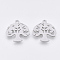 Non-Tarnish 201 Stainless Steel Pendants, Laser Cut Pendants, Tree, Stainless Steel Color, 17x17x1mm, Hole: 1.4mm
