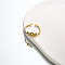 DIY fashionable stainless steel ring with non fading color, female niche high-end light luxury tagram style