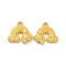 Rack Plating Alloy Pendants, Cloud with Star Charms, Matte Gold Color, 13.5x14x2.5mm, Hole: 1.2mm