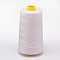 100% Spun Polyester Fibre Sewing Thread, White, 0.1mm, about 5000yards/roll