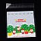 Rectangle OPP Cellophane Bags for Christmas, Colorful, 13.1x9.9cm, Unilateral Thickness: 0.035mm, Inner Measure: 9.9x9.9cm, about 95~100pcs/bag