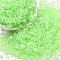 Luminous Crushed Glass Craft, Irregular Glass Chips, for DIY Vase Filler Garden Decoration, Lawn Green, 4.5~11.5x1.5~3x2.5mm