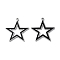 304 Stainless Steel Pendants, with Enamel, Star Charm, Stainless Steel Color, 25x24x1.5mm, Hole: 1.6mm