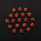 20Pcs Spray Painted Glass Beads, Star, Red, 8x8.5x4mm, Hole: 1mm
