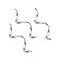 Tarnish Resistant 304 Stainless Steel Links, Spiral, Stainless Steel Color, 49.5~50.5x3x1.5mm, Hole: 1.2mm