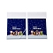 Christmas Theme Plastic Bakeware Bag, with Self-adhesive, for Chocolate, Candy, Cookies, Square, Midnight Blue, 130x100x0.2mm, about 100pcs/bag