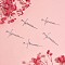 10Pcs Grace Cross Charm Pendant Cross Faith Charm Necklace Stainless Steel Pendant for Christian Religious Jewelry Gifts Making, Stainless Steel Color, 39.3x19.7mm, Hole: 2mm