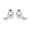 304 Stainless Steel Pendants, High-heeled Shoes, Stainless Steel Color, 13x14x4mm, Hole: 2.5mm