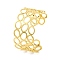 Ion Plating(IP) Oval 304 Stainless Steel Cuff Bangles for Women, Golden, Inner Diameter: 2-1/8x2-1/2 inch(5.4x6.4cm)