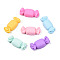 Opaque Resin Decoden Cabochons, Play Food, Imitation Food, Candy, Mixed Color, 28x12.5x7mm