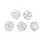 Non-Tarnish 304 Stainless Steel Beads, Wire Wrapped, Hollow, Round, Stainless Steel Color, 10.5~13mm
