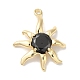 Микро из латуни со стеклянными подвесками X-KK-U013-05G-1