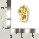 Подвески из латуни с покрытием из прозрачного кубического циркония KK-S378-01G-P-3