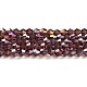 Прозрачные стеклянные бусины гальваническим пряди EGLA-A039-T3mm-B05-1