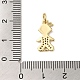Латунные микропаве прозрачные подвески с фианитом KK-R162-003G-3