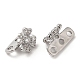 Латунный микро pave прозрачный кубик циркония подвески KK-P239-19P-2