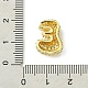 Подвески из латуни с покрытием из прозрачного кубического циркония KK-S378-01G-E-3