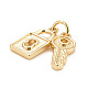 Кулоны из экологически чистой латуни KK-M225-16G-3
