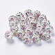 Ручная работа золотой песок Lampwork европейские шарики LAMP-S193-012A-1