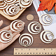 Деревянные большие подвески WOOD-WH0024-155A-3
