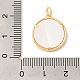 Латунные микропаве прозрачные подвески с фианитом KK-Z073-23G-3