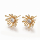 Серьги-гвоздики из циркония ZIRC-Q021-079G-NF-2