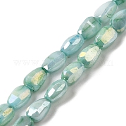 Стеклянные бусины с гальваническим покрытием  GLAA-D013-05A