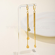 Модные геометрические серьги из латуни с кисточками WN4550-5