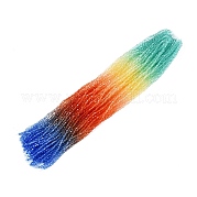 Градиентные цветные стеклянные бусины DGLA-A039-T2mm-A014