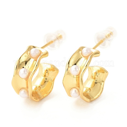 Латунные болтающиеся серьги EJEW-F273-13G-1