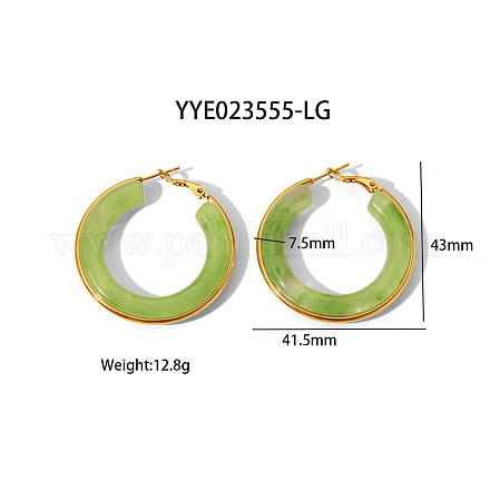 Стильные серьги-кольца из нержавеющей стали KA3294-5-1