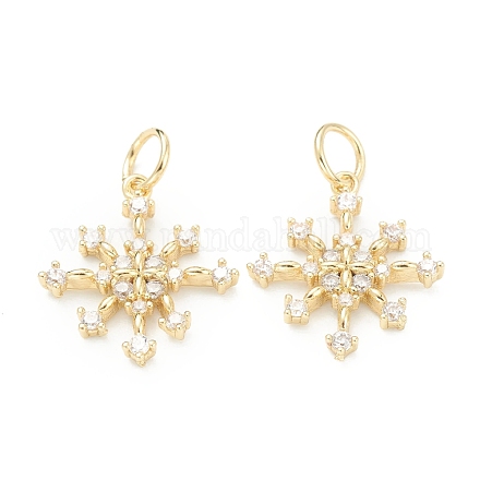 Латунные подвески с фианитами ZIRC-B010-28G-1