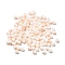 6/0 Opaque Glass Seed Beads, Round Hole, Rondelle, Sandy Brown, 4~4.5x3~4mm, Hole: 0.8~1.5mm