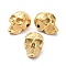 Ion Plating(IP) 304 Stainless Steel Beads, Skull, Real 18K Gold Plated, 14x9.5x9mm, Hole: 1.6mm